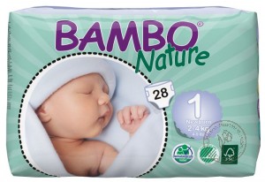 Bambo Детские Эко-подгузники для новорожденных (2-4 кг.), 28 шт.