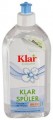 Klar Ополаскиватель-блеск для посудомоечных машин гипоаллергенный, 500 мл.