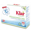 Klar Таблетки для мытья посуды для посудомоечных машин гипоаллергенные (25 шт), 500 гр.